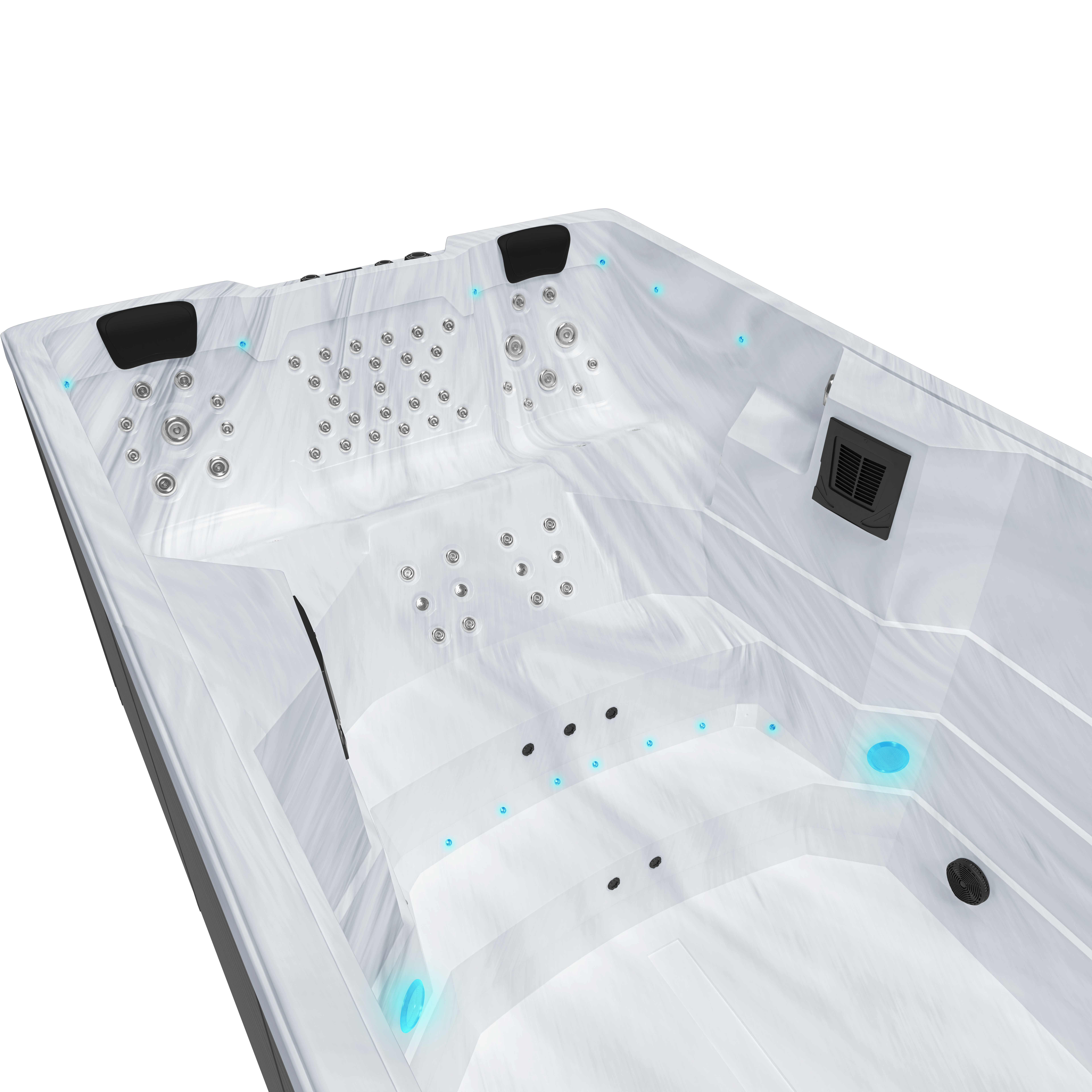 Swim Spa Denver LONG 155cm Plus **Platin Version**